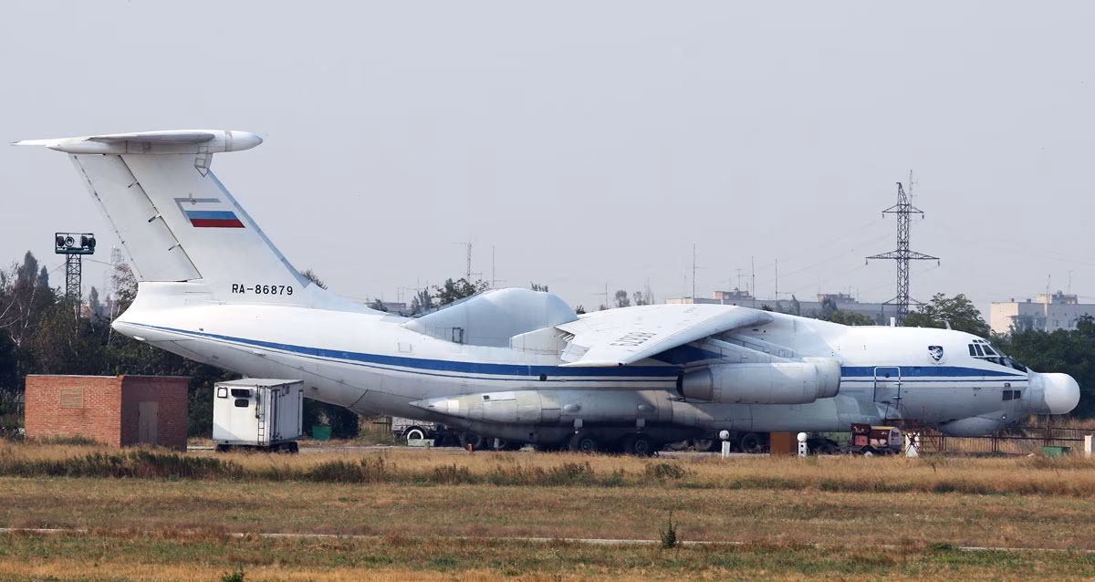 Beriev A-60 airborne laser aircraft (RA-86879) on the tarmac at Taganrog