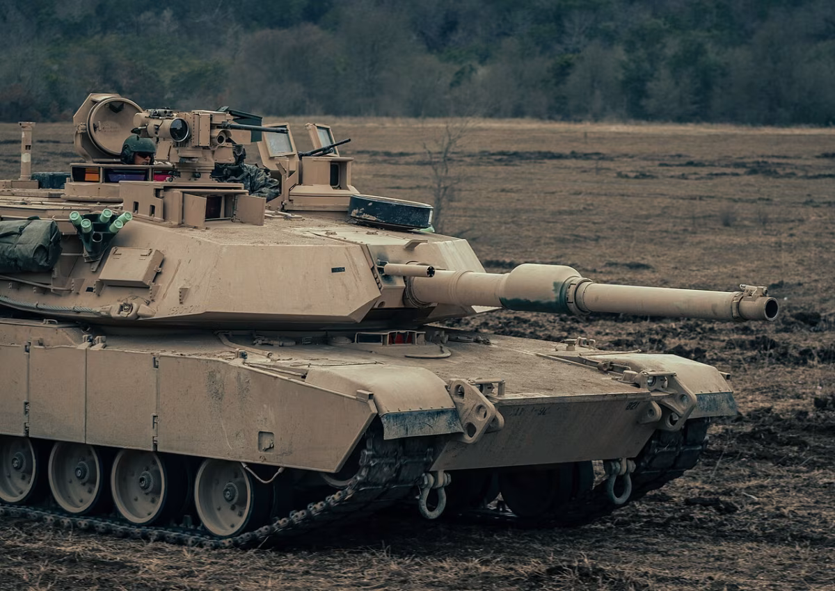 M1A2 SEPv3 Abrams main battle tank in a field training exercise
